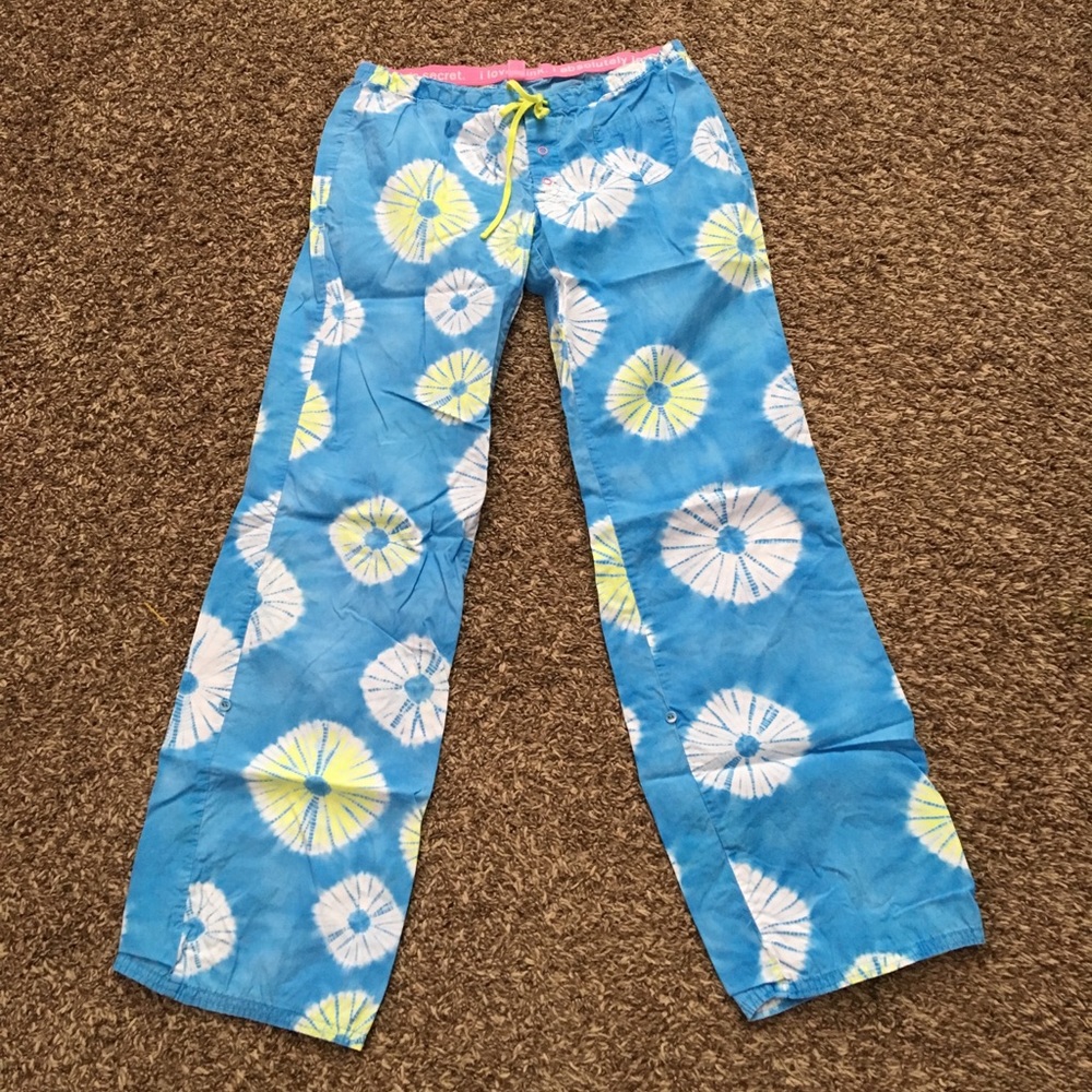 🐠VICTORIA SECRET blue big printed paints s XS🐠